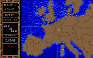 Scenario: Theatre of War (DOS) screenshot: Main game screen