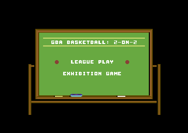 GBA Championship Basketball: Two-on-Two (Commodore 64) screenshot: Which game?