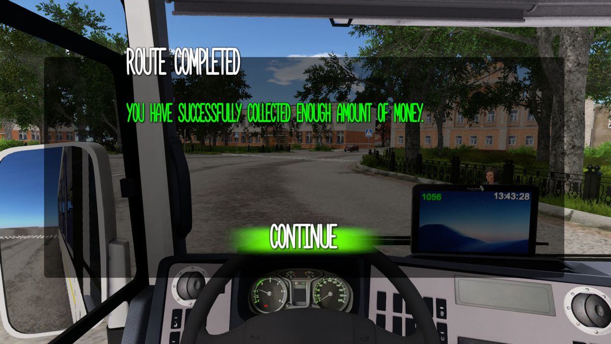 Bus Driver Simulator 19 (Windows) screenshot: Scenario complete!