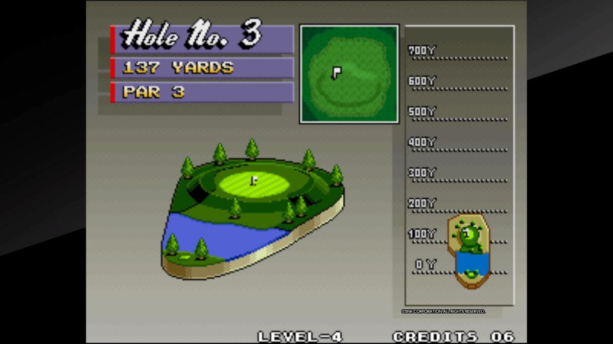 Neo Turf Masters (PlayStation 4) screenshot: Neo Turf Masters - Baden golf course, hole 3 info screen