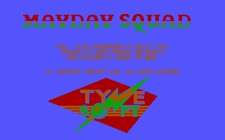 Mayday Squad (DOS) screenshot: Title Screen