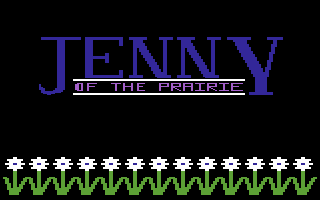 Jenny of the Prairie (Commodore 64) screenshot: Title screen