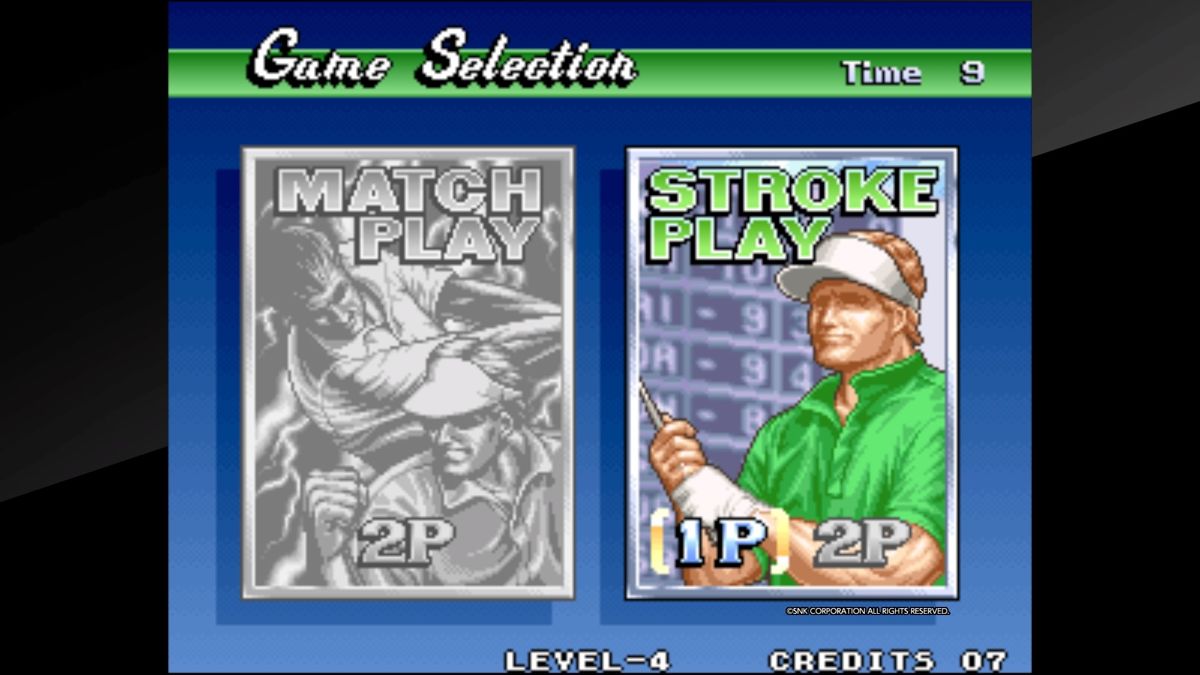 Neo Turf Masters (PlayStation 4) screenshot: Neo Turf Masters - Game mode selection