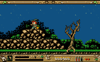 Super Cauldron (DOS) screenshot: I got my broom