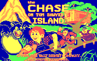 The Chase on Tom Sawyer's Island (DOS) screenshot: Title screen