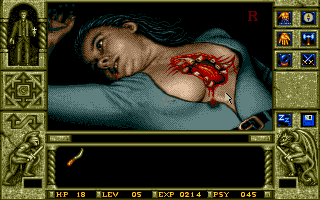 WaxWorks (DOS) screenshot: Hearts will refill your life in the graveyard world.