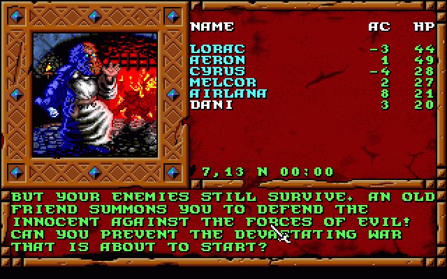 Treasures of the Savage Frontier (DOS) screenshot: Orcs aproaching