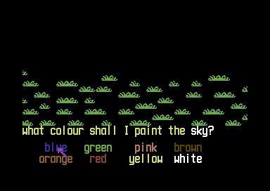 Fun School 3 for the Under 5s (Commodore 64) screenshot: Painting.