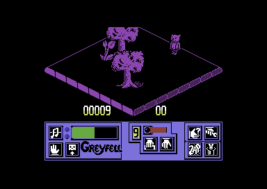 Greyfell: Legend of Norman (Commodore 64) screenshot: Be careful of that plant.