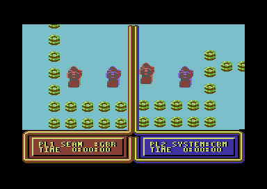Winter Supersports 92 (Commodore 64) screenshot: Skiddo.