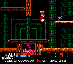 Kabuki: Quantum Fighter (NES) screenshot: hang on there