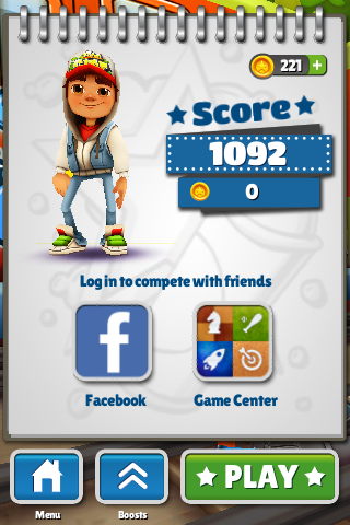 Screenshot of Subway Surfers (iPad, 2012) - MobyGames