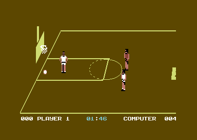 All American Basketball (Commodore 64) screenshot: Losing.
