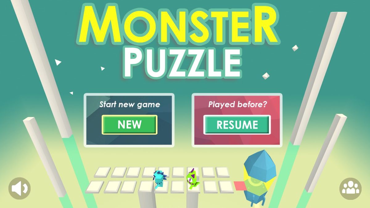 Monster Puzzle (Windows) screenshot: Main menu