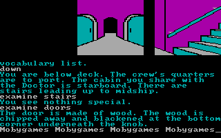 Treasure Island (DOS) screenshot: Below deck