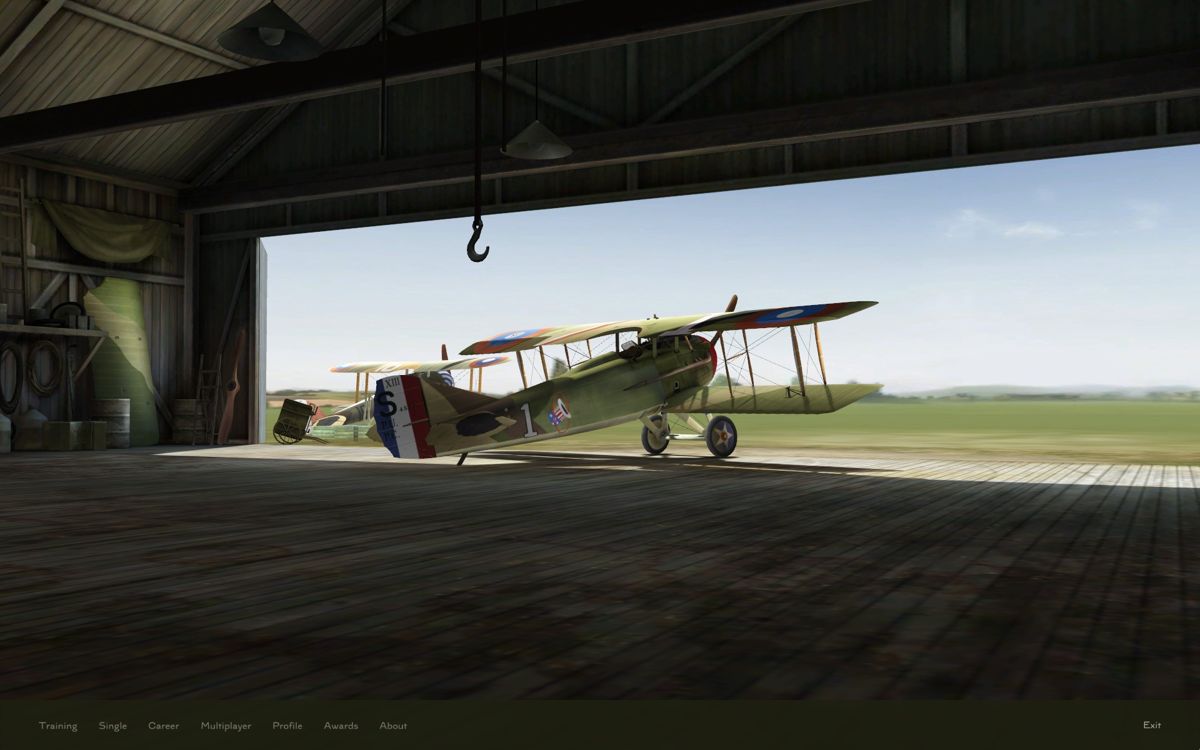 Rise of Flight: The First Great Air War (Windows) screenshot: Main Menu