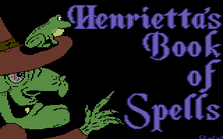 Henrietta's Book of Spells (Commodore 64) screenshot: Loading picture