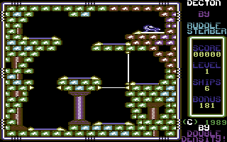 Decton (Commodore 64) screenshot: Start of Level 1