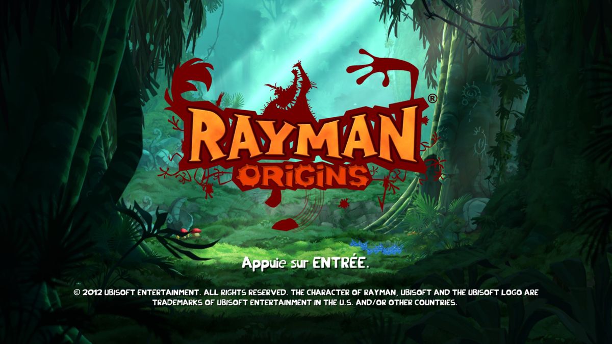 Rayman Origins (Windows) screenshot: Title screen