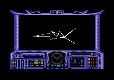 Moonfall (Commodore 64) screenshot: Your ship.