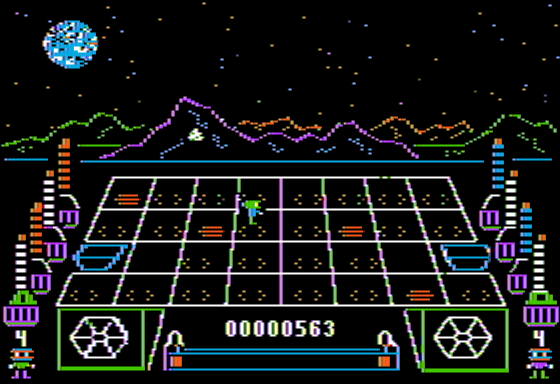 Station 5 (Apple II) screenshot: Incoming Asteroids