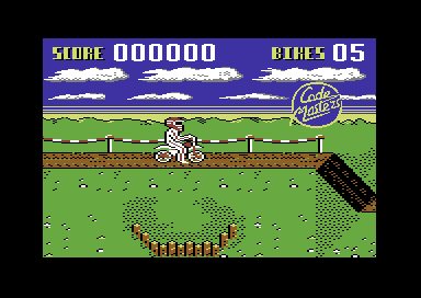 Moto X Simulator (Commodore 64) screenshot: Let's go.