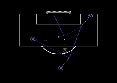 Footballer of the Year 2 (Commodore 64) screenshot: You need to memorise these tactics.