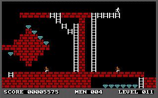 Diamond Dash (DOS) screenshot: Starting the Level 11