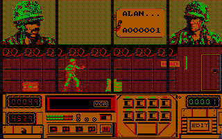 Combat Course (DOS) screenshot: Level 2: Risk (CGA).