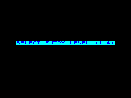 Lunar Rescue (ZX Spectrum) screenshot: Difficulty choice