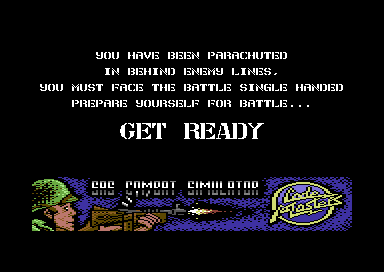 SAS Combat Simulator (Commodore 64) screenshot: Your mission.