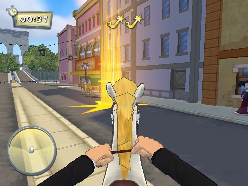 Go West: A Lucky Luke Adventure (Windows) screenshot: The Chasing (in game)