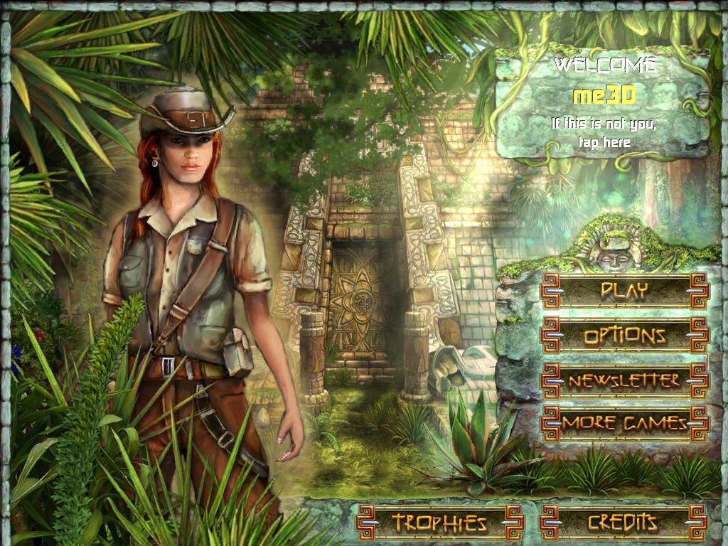 Joan Jade and the Gates of Xibalba (iPad) screenshot: Main menu