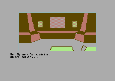 Star Wreck (Commodore 64) screenshot: Another cabin.
