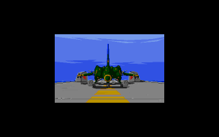 Fox Ranger II: Second Mission (DOS) screenshot: On the way to the mission after an excruciatingly long animated intro
