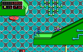 Commander Keen 5: The Armageddon Machine (DOS) screenshot: Killed by a mysterious ghost! (EGA)