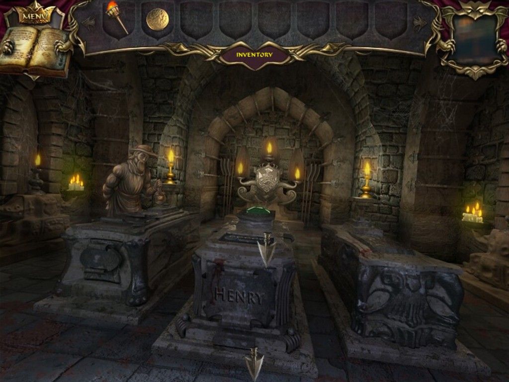 Echoes of the Past: Royal House of Stone (iPad) screenshot: The Crypt - Petrified Coffin Maker