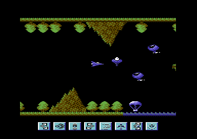 Poltergeist (Commodore 64) screenshot: Blast the minions.