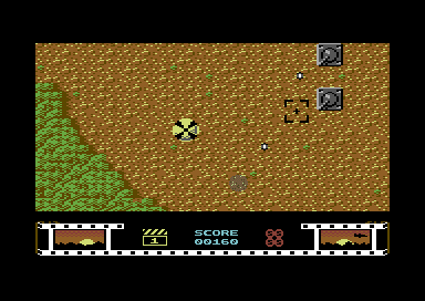 Sky High Stuntman (Commodore 64) screenshot: Hope this doesn't go straight to DVD.