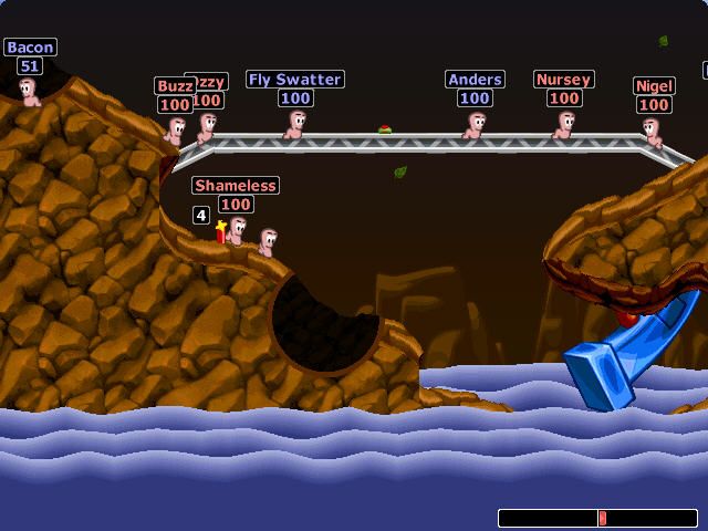 Worms: Armageddon (Windows) screenshot: 4...3...2.....