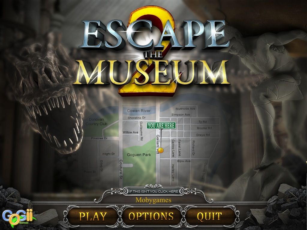 Escape the Museum 2 (Macintosh) screenshot: Main menu