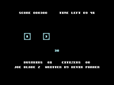 Joe Blade II (Commodore 16, Plus/4) screenshot: Hurry, disarm the bomb...