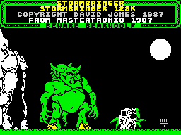 Stormbringer (ZX Spectrum) screenshot: This guy looks tough.