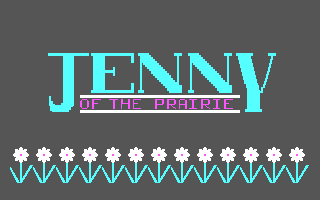 Jenny of the Prairie (DOS) screenshot: Title screen