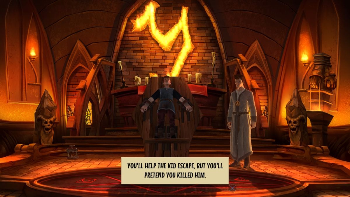 Yesterday: Origins (PlayStation 4) screenshot: Fake torture time