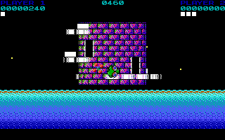 Tower Toppler (DOS) screenshot: Dead! (Tandy / PCjr)
