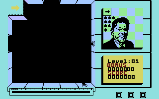 Split Personalities (Commodore 16, Plus/4) screenshot: Start of level 1