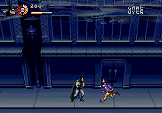 The Adventures of Batman & Robin (Genesis) screenshot: A rare screen with one enemy only