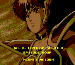 Super Valis IV (SNES) screenshot: Sub-title screen