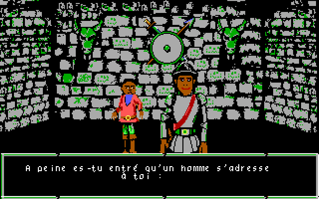 Le Labyrinthe d'Orthophus (DOS) screenshot: Starting my quest here